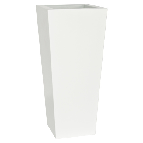 Plust - Designový květináč KIAM gloss pot, 35 x 35 cm - bílý