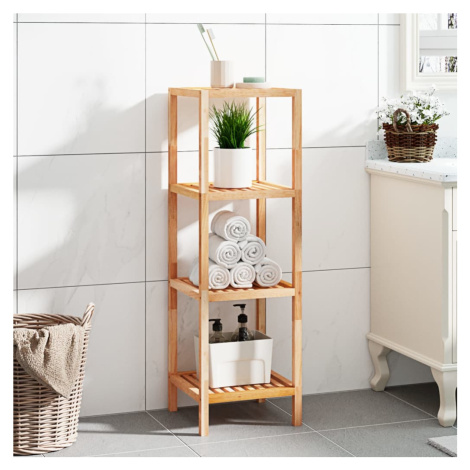 vidaXL Koupelnová police 36 x 36 x 112 cm masivní ořechové dřevo