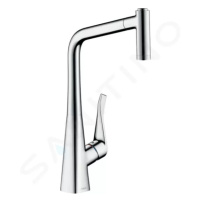 Hansgrohe 73824000 - Dřezová baterie Metris s výsuvnou sprškou, sBox, EcoSmart, chrom