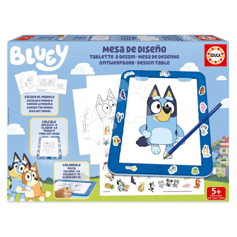 Kreativní tvoření s tabletem Light Table Bluey Educa Nakresli a vybarvi si svého pejska od 5 let