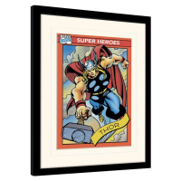 Obraz na zeď - Marvel Comics - Thor Trading Card, 34.3 × 44.5 cm