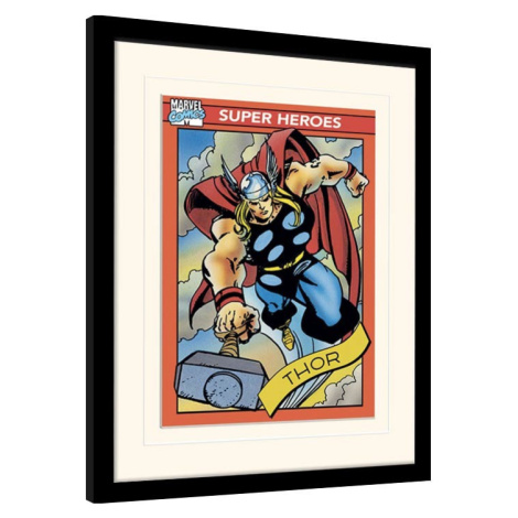 Obraz na zeď - Marvel Comics - Thor Trading Card, 34.3 × 44.5 cm Pyramid