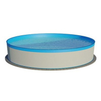 PLANET POOL Bazén s konstrukcí classic white / blue 3,5 × 0,9 m