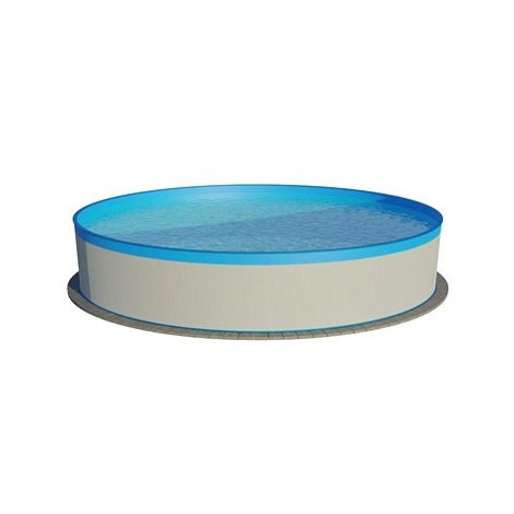 PLANET POOL Bazén s konstrukcí classic white / blue 3,5 × 0,9 m