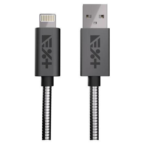 Next One USB-A to Lightning Metallic Cable 1m šedý