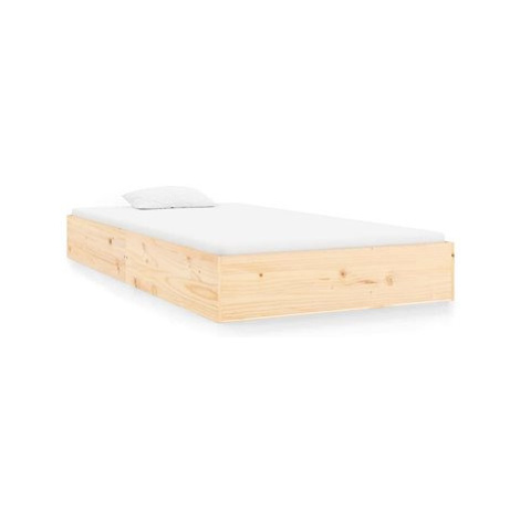 Rám postele masivní dřevo 100 × 200 cm, 820052 SHUMEE