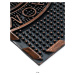 Gumová rohožka - předložka FASHION SCRAPER I. černá/měděná 40x60 cm MultiDecor