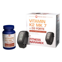 Pharma Activ Vitamín K2 MK 7 + D3 Forte 125 tablet + dárek Fitness náramek