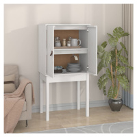 vidaXL Skříň highboard bílá 60 x 40 x 120 cm masivní borové dřevo