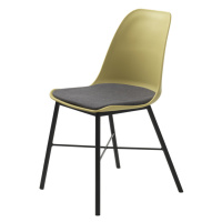 Furniria Designová židle Jeffery matná žlutá