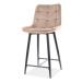 Barová židle CHAC 4 béžová/černá