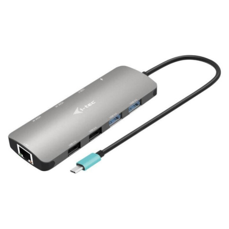 i-tec USB-C Metal Nano 2x HDMI dokovací stanice s Power Delivery 100W Šedá iTec