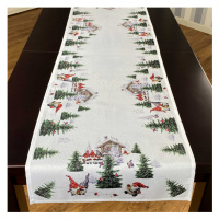 Vánoční ubrus - běhoun na stůl CHRISTMAS LANTERNS 40x140 cm Mybesthome