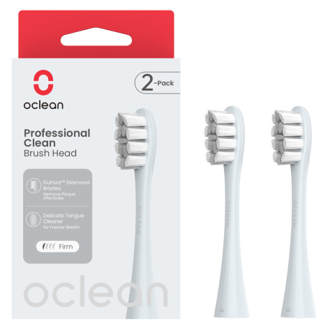 Oclean Professional Clean náhradní hlavice 2 ks stříbrné
