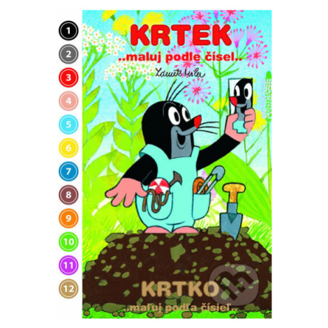 Krtek: Maluj podle čísel (Omalovánky A5) - Zdeněk Miler - kniha z kategorie Omalovánky Akim