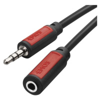 JACK kabel 3,5mm stereo, vidlice - 3,5mm zásuvka 5m