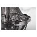 LuxD 24932 Designová stojanová lampa Kingdom 170 - 210 cm černá závěsné svítidlo