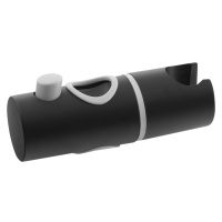 Aqualine Držák pro sprchovou tyč 25mm, ABS/černá mat