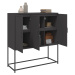 vidaXL Skříň highboard černá 100,5 x 39 x 107 cm ocel