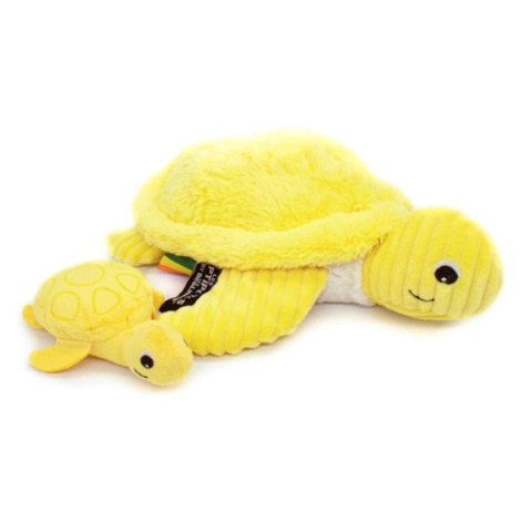 Les Déglingos Plyšová želva - máma s miminkem barva: žlutá