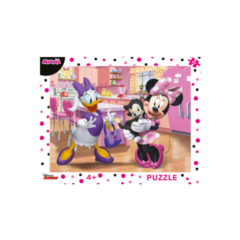 Puzzle deskové Minnie růžová 40 dílků Dino