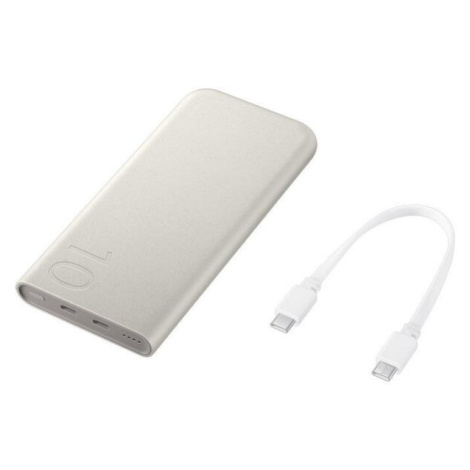 Samsung FastCharge powerbanka 2x USB-C, 25W, 10000mAh béžová