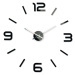 Flexistyle z5400g - nalepovací hodiny s průměrem až 80 cm černé