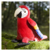 Plyšový papoušek červený Ara