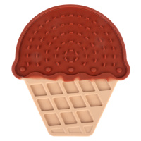 TIAKI Podložka na olizování Čokoládová zmrzlina - D 20 × Š 17,5 × V 1 cm