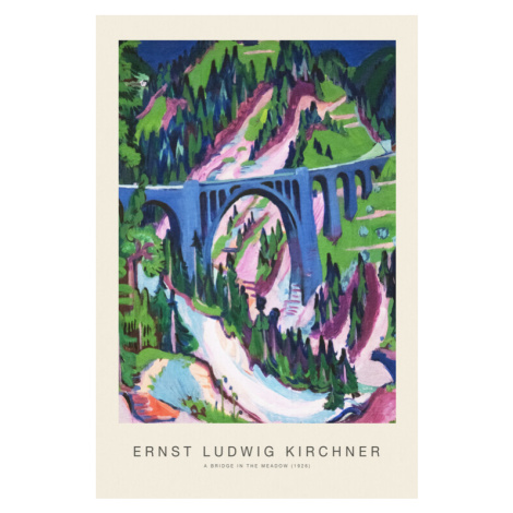 Obrazová reprodukce A Bridge in the Meadow (Special Edition Landscape) - Ernst Ludwig Kirchner, 