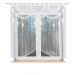 Dekorační oblouková krátká záclona na tyčovou gárnyž RANI 160 bílá 160x160 cm MyBestHome