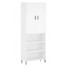 vidaXL Skříň highboard bílá 69,5 x 34 x 180 cm kompozitní dřevo