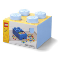 LEGO úložný box 4 s šuplíkem - světle modrá