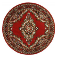 Alfa Carpets Kusový koberec TEHERAN T-102 red kruh Rozměry koberců: 160x160 (průměr) kruh