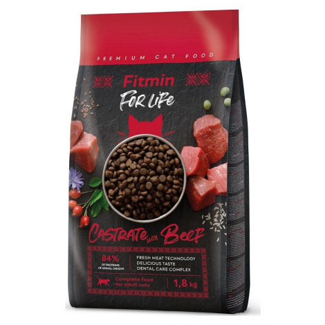 Fitmin FFL Castrate Beef krmivo pro kočky 1,8kg