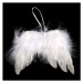 Andělská křídla z peří , barva bílá, baleno 12ks v polybag. Cena za 1 ks.