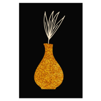 Ilustrace golden vase, MadKat, 26.7 × 40 cm