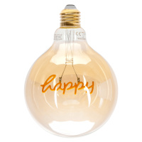 LED Filament Žárovka E27 HAPPY 4W 1800K/AMBER ULTRA Teplá bílá