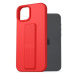 AlzaGuard Liquid Silicone Case with Stand pro iPhone 15 Plus červené