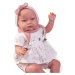 Antonio Juan 81278 Můj první REBORN ALEJANDRA - realistická panenka miminko s měkkým látkovým tě