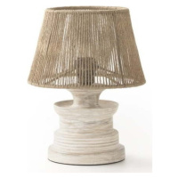 Bílá/přírodní stolní lampa (výška 30 cm) – Geese
