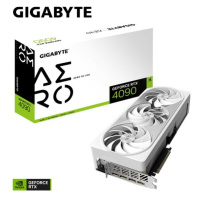 GIGABYTE VGA NVIDIA GeForce RTX 4090 AERO OC 24G, 24G GDDR6X, 3xDP, 1xHDMI