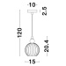 NOVA LUCE závěsné svítidlo ODELL chromovaný hliník opálové sklo E14 1x5W 230V IP20 bez žárovky 9