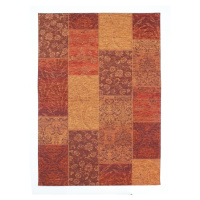 Flair Rugs koberce Kusový koberec Manhattan Patchwork Chenille Terracotta - 155x230 cm