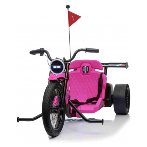 Mamido Dětská elektrická tříkolka DRIFT BIKE 21 růžová