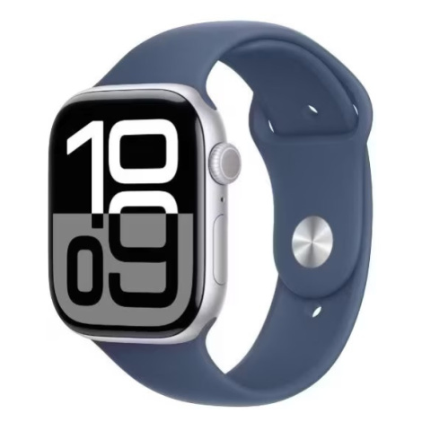 Apple Watch Series 10 42mm GPS (Stav A) Stříbrný hliník + růžový sportovní řemínek MR9V3QC/A