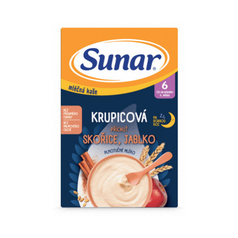 Sunar Ml.krup.kaše Skořice/jablko dobrou noc 210g