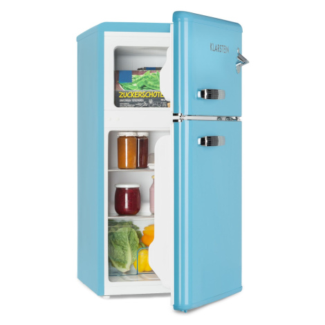 Klarstein Irene, chladnička s mrazničkou, 61 l chladnička, 24 l mrazák, modrá