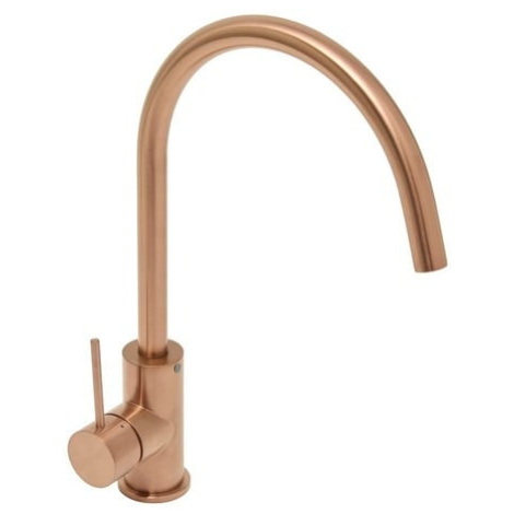 Dřezová baterie SAT Aurum s otočným ramínkem broušená rose gold SATBAUR280BRG