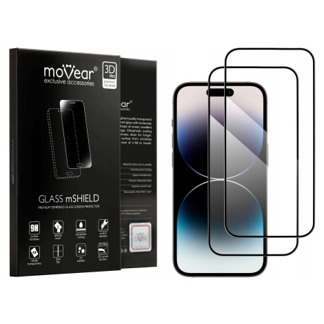 Tvrzené Sklo 3D pro iPhone 14 Pro přes celý displej prémiového skla Movear